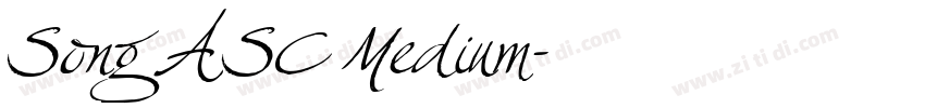 Song ASC Medium字体转换